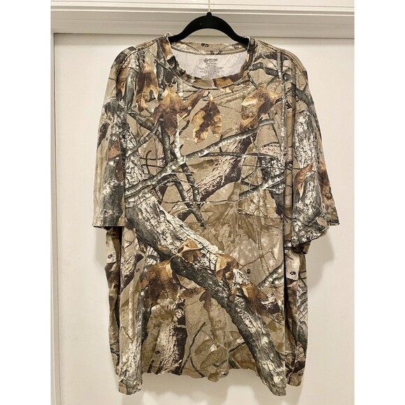 Outfitters Ridge Other - Vtg Faded Camo Shirt Mens 3XL Camouflage Hunting 90s Y2K Streetwear Baggy Plus